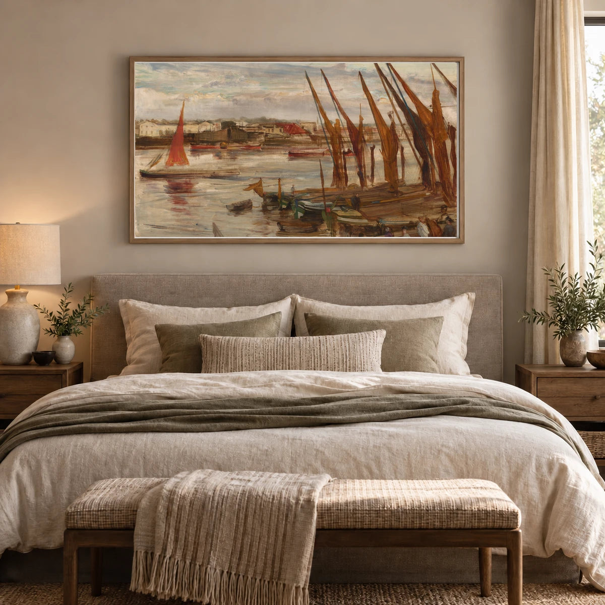 Battersea Reach 2014.79.35 — Famous Paintings shown in a styled interior