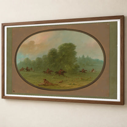 Battle Between The Jiccarilla Apachees And Camanchees 1965.16.52 — Famous Paintings famous paintings print by SaamCrafts