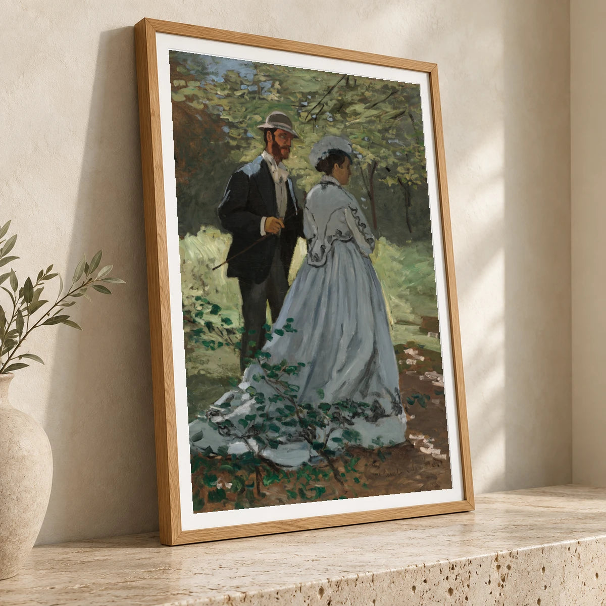 Bazille And Camille (study For Dejeuner Sur L Herbe ) 1970.17.41 — Famous Paintings famous paintings print by SaamCrafts