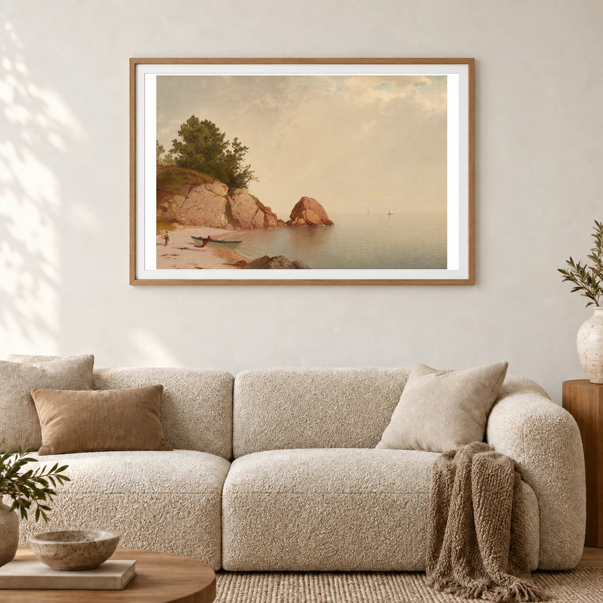 Beach At Beverly 1978.6.5 — Famous Paintings shown in a styled interior