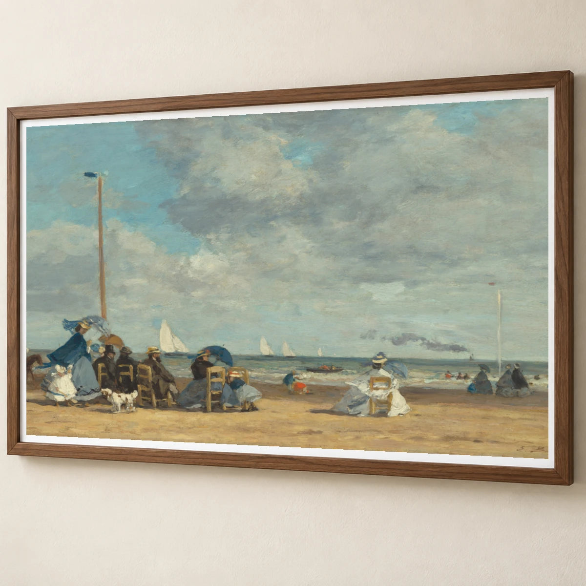 Beach At Trouville 1970.17.12 — Famous Paintings famous paintings print by SaamCrafts