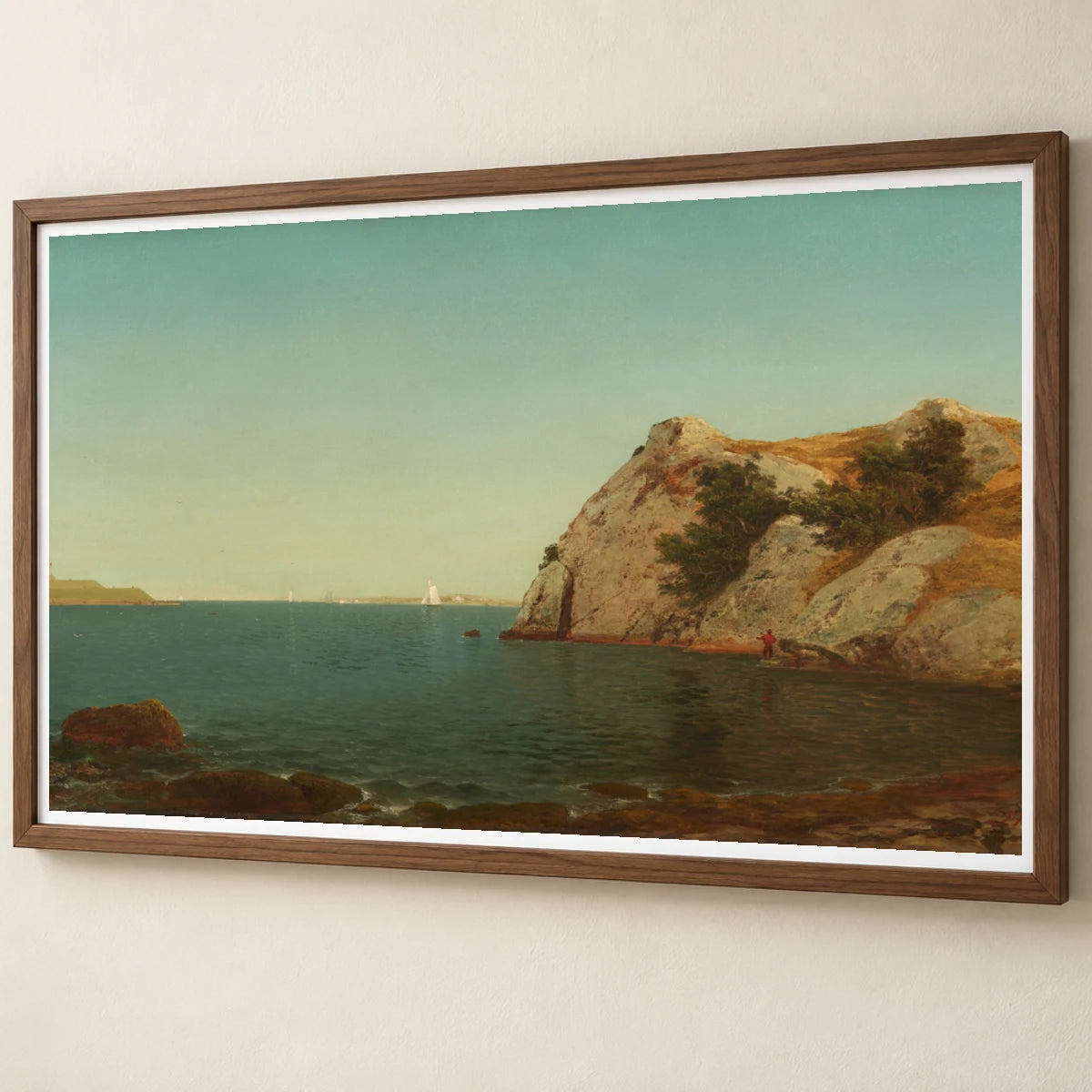 Beacon Rock, Newport Harbor 1953.1.1 — Famous Paintings famous paintings print by SaamCrafts