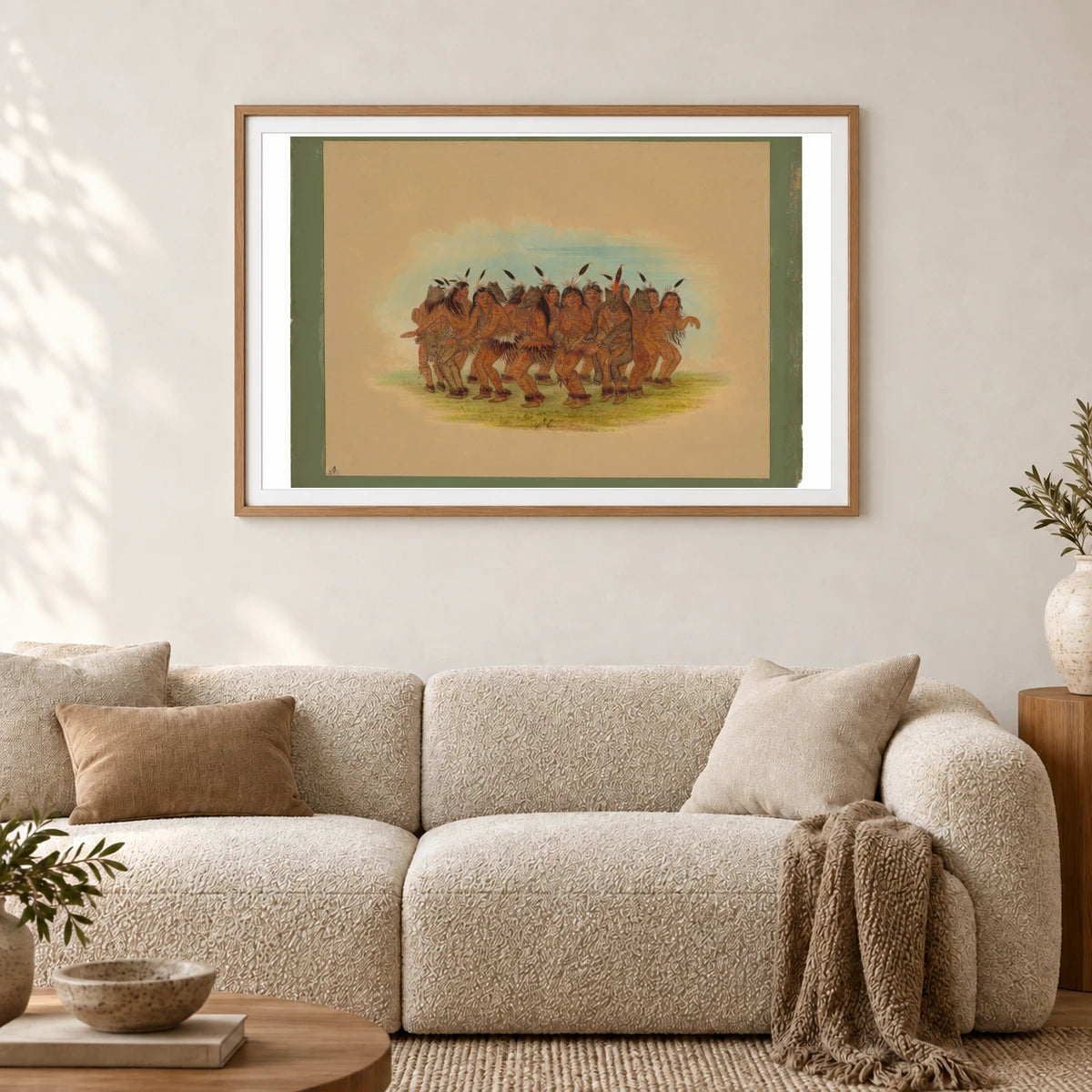 Bear Dance K Nisteneux 1965.16.134 — Famous Paintings shown in a styled interior