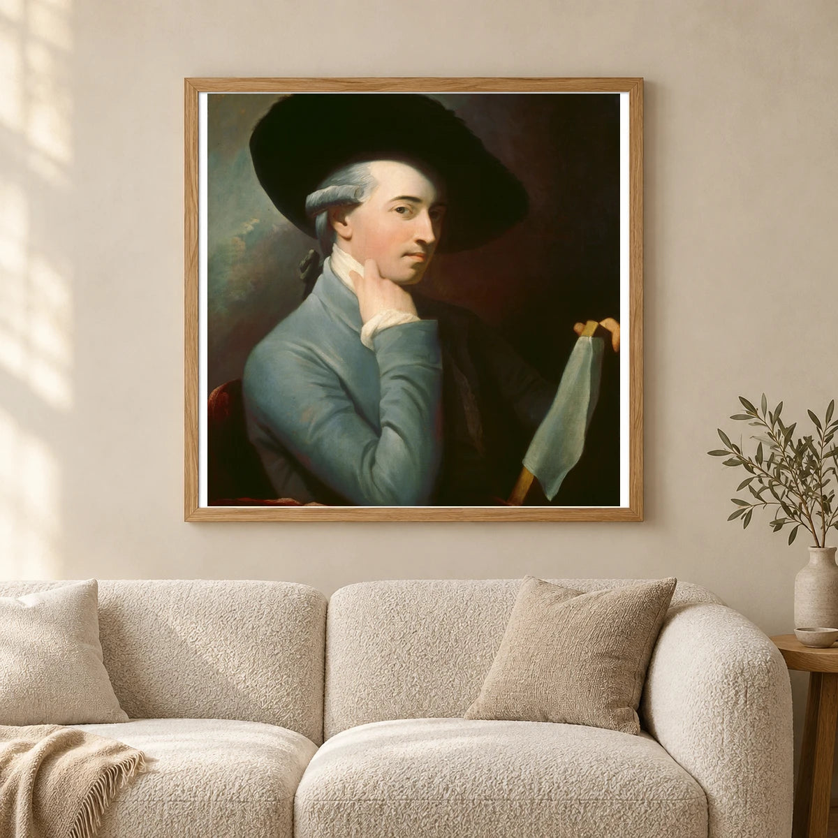 Benjamin West 1942.8.39 — Famous Paintings shown in a styled interior