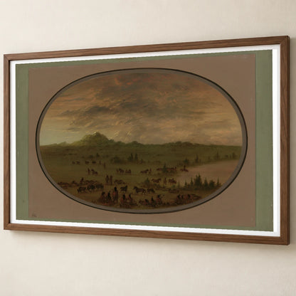 Bivouac Of A Sioux War Party At Sunrise 1965.16.18 — Famous Paintings famous paintings print by SaamCrafts
