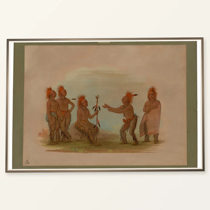 Black Hawk And The Prophet Saukie 1965.16.314 — Famous Paintings famous paintings print by SaamCrafts