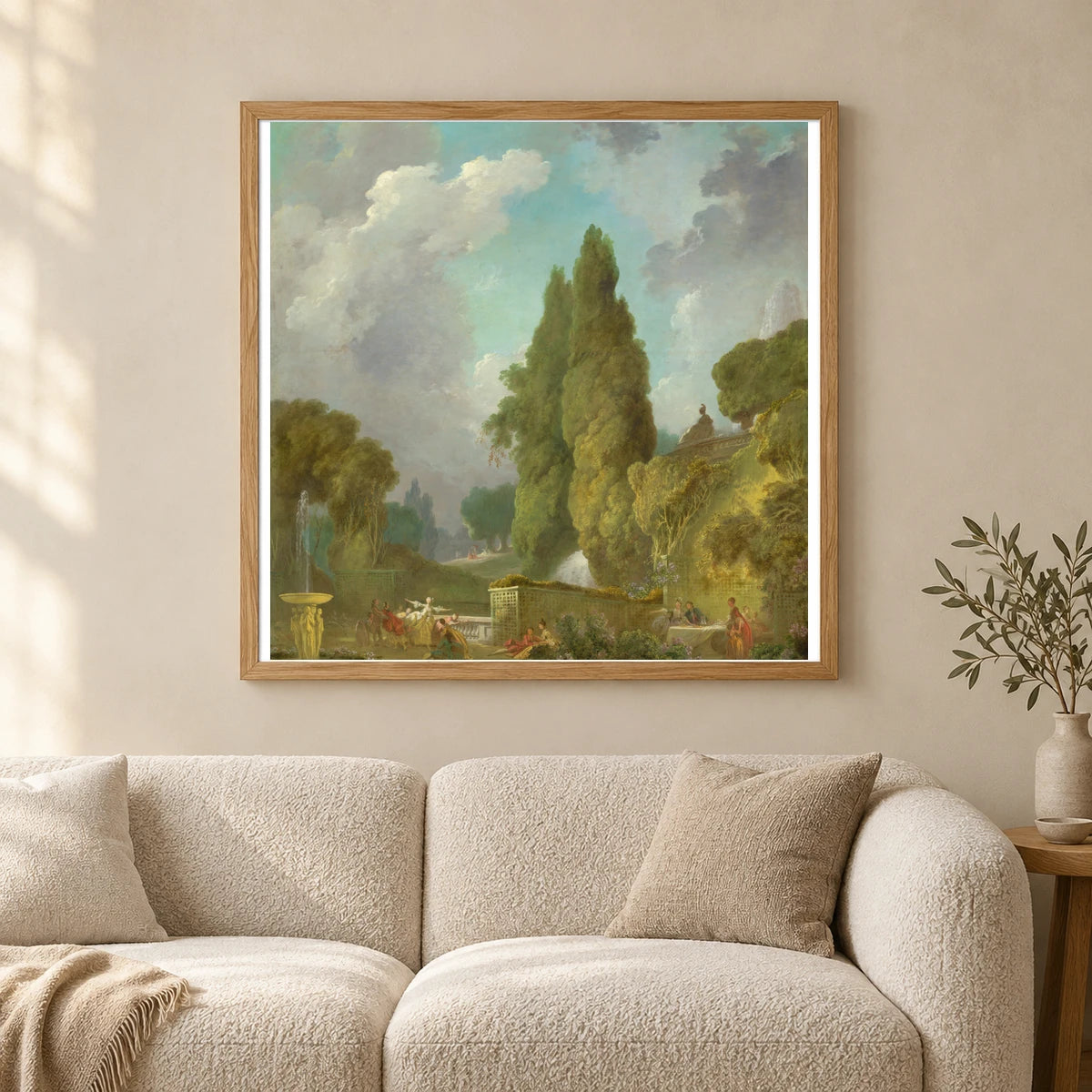 Blindman S Buff 1961.9.16 — Famous Paintings shown in a styled interior