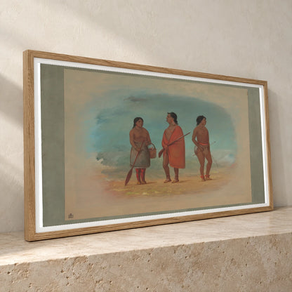 Botocudo Chief, His Wife, And A Young Man 1965.16.249 — Famous Paintings famous paintings print by SaamCrafts