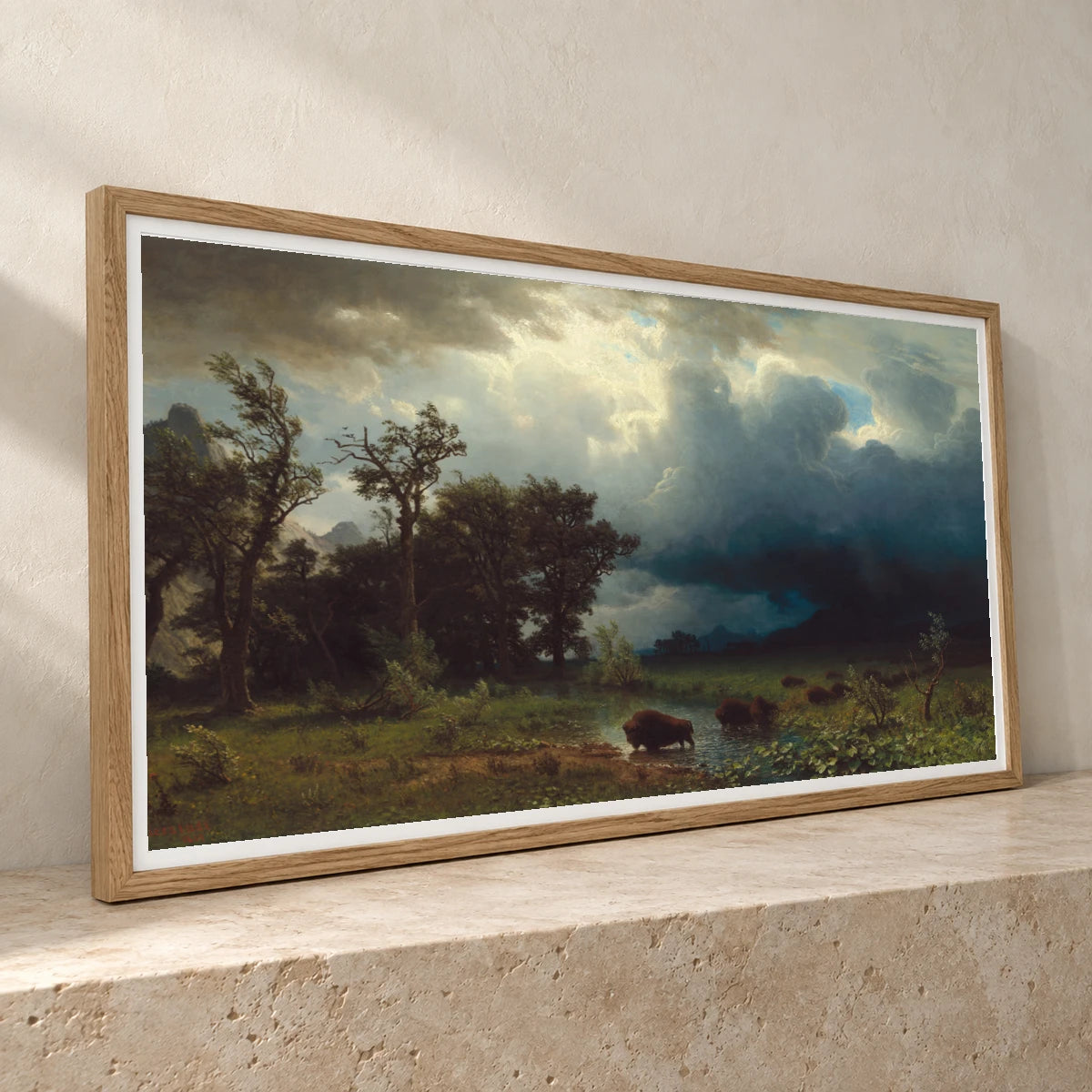 Buffalo Trail The Impending Storm 2014.79.3 — Famous Paintings famous paintings print by SaamCrafts