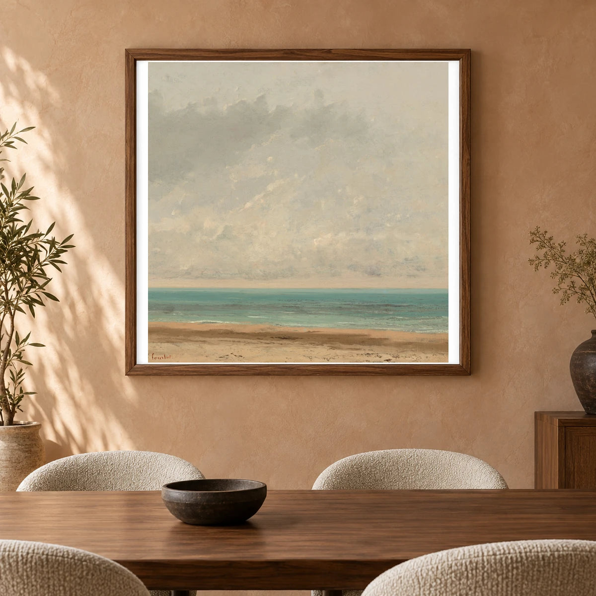 Calm Sea 1985.64.10 — Famous Paintings shown in a styled interior