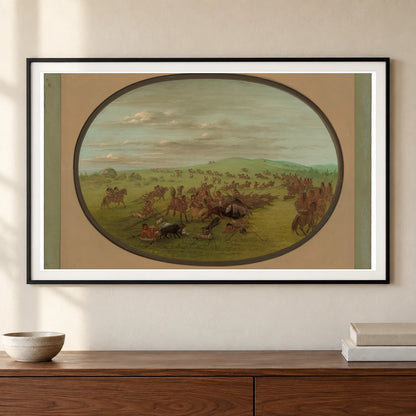 Camanchees Moving 1965.16.53 — Famous Paintings shown in a styled interior
