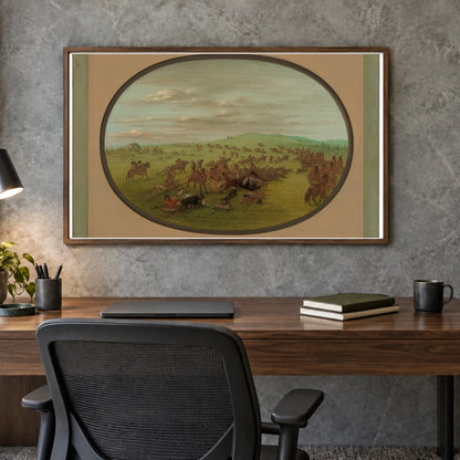 Camanchees Moving 1965.16.53 — Famous Paintings shown in a styled interior