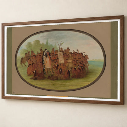 Catlin Painting The Portrait Of Mah To Toh Pa Mandan 1965.16.184 — Famous Paintings famous paintings print by SaamCrafts