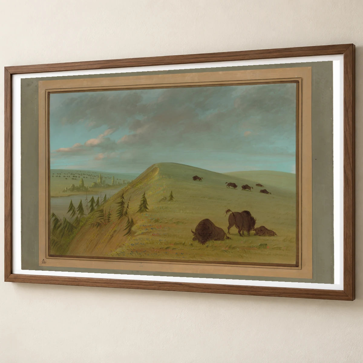 Cedar Bluffs 1965.16.210 — Famous Paintings famous paintings print by SaamCrafts
