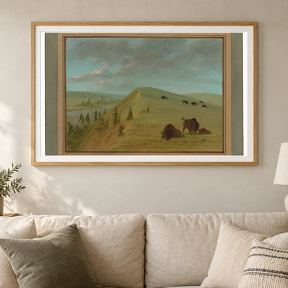 Cedar Bluffs 1965.16.210 — Famous Paintings shown in a styled interior