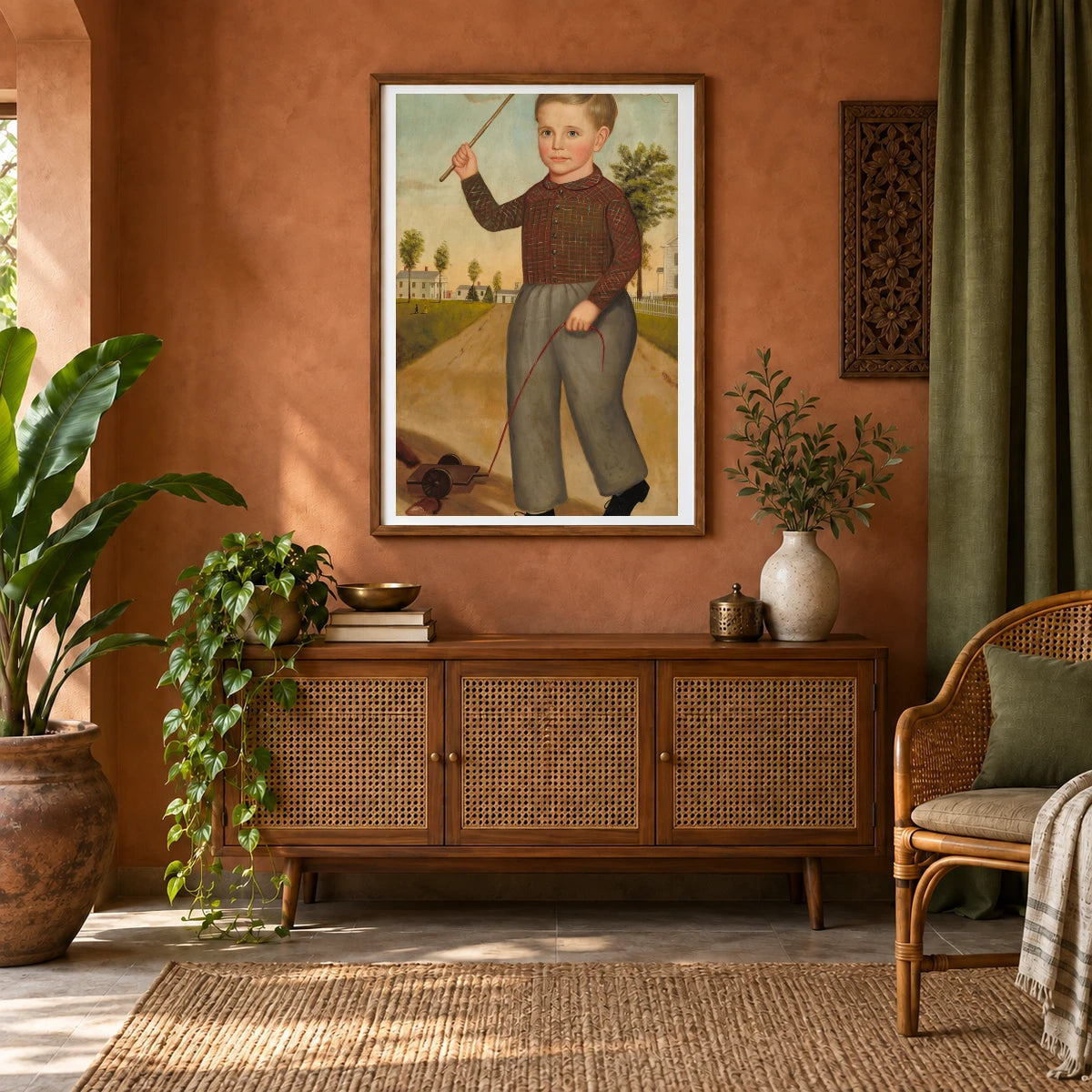 Charles H. Sisson 1953.5.5 — Famous Paintings shown in a styled interior