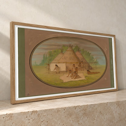 Cheyenne Village 1965.16.38 — Famous Paintings famous paintings print by SaamCrafts