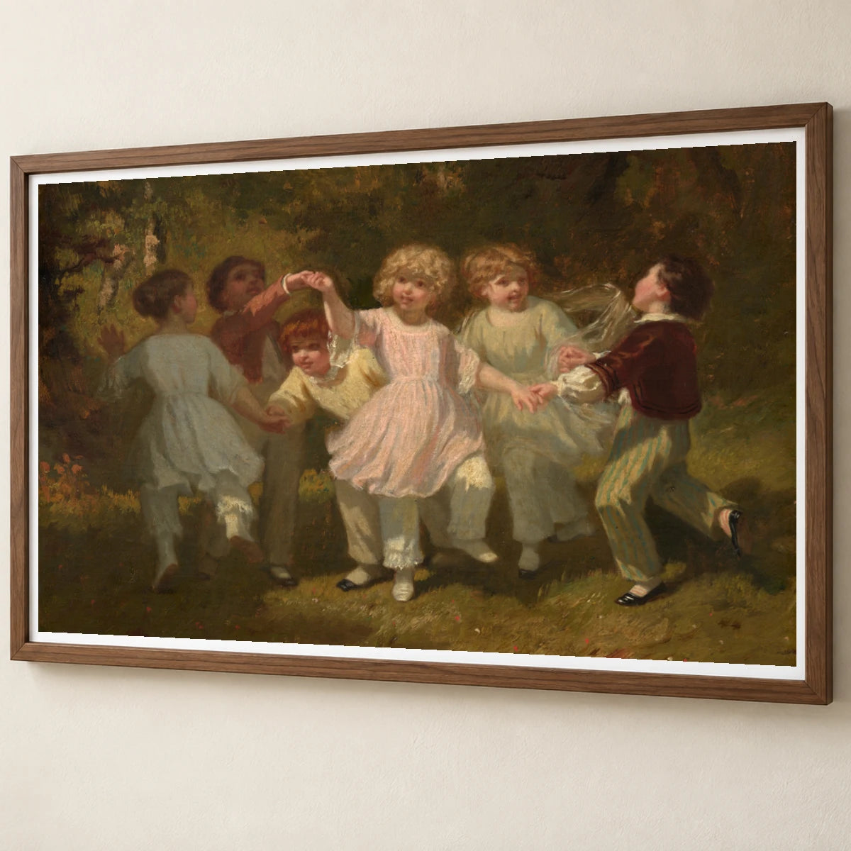 Children Playing In A Park 1970.17.101 — Famous Paintings famous paintings print by SaamCrafts