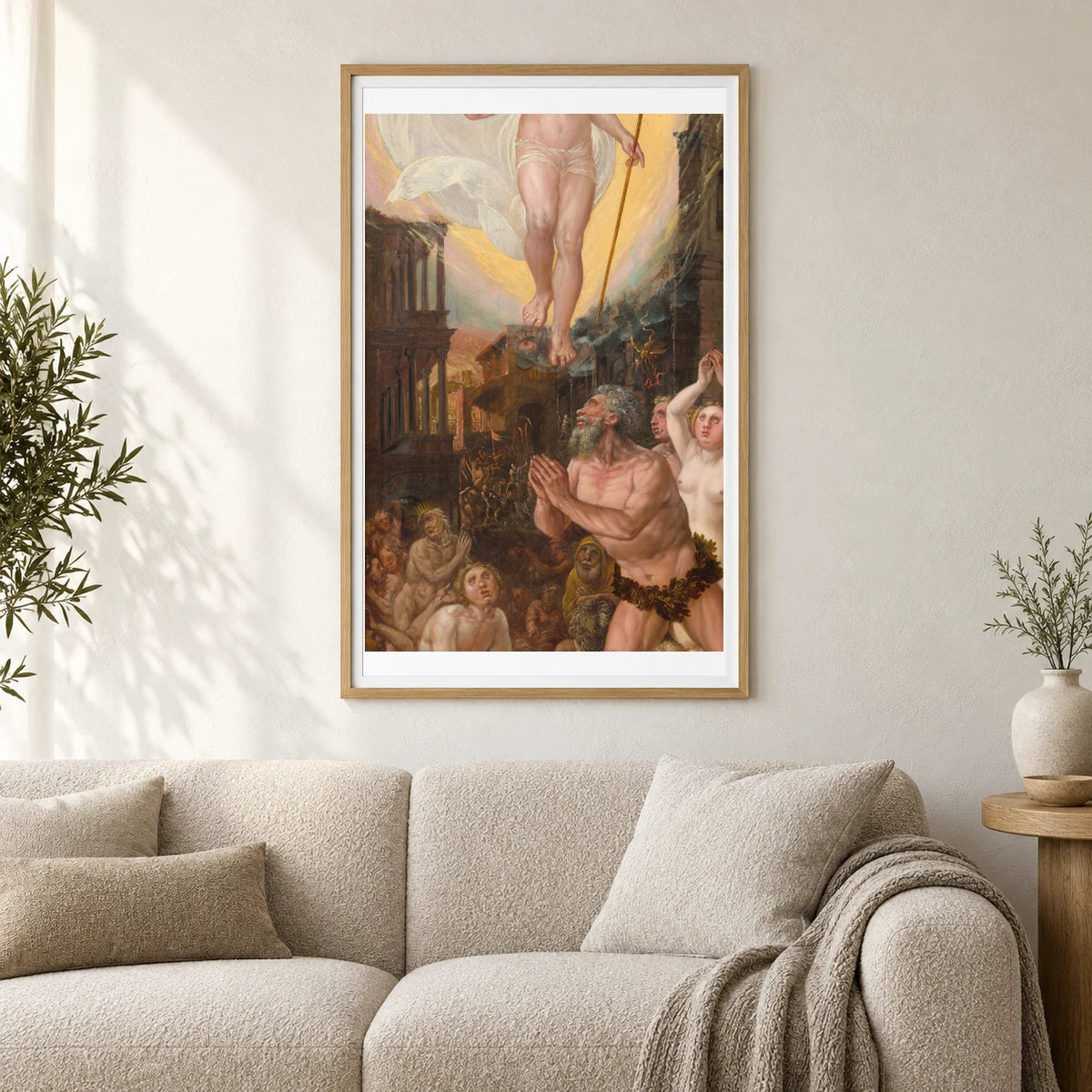 Christ In Limbo 1952.5.85 — Famous Paintings shown in a styled interior