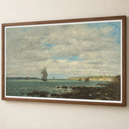 Coast Of Brittany 1983.1.11 — Famous Paintings famous paintings print by SaamCrafts