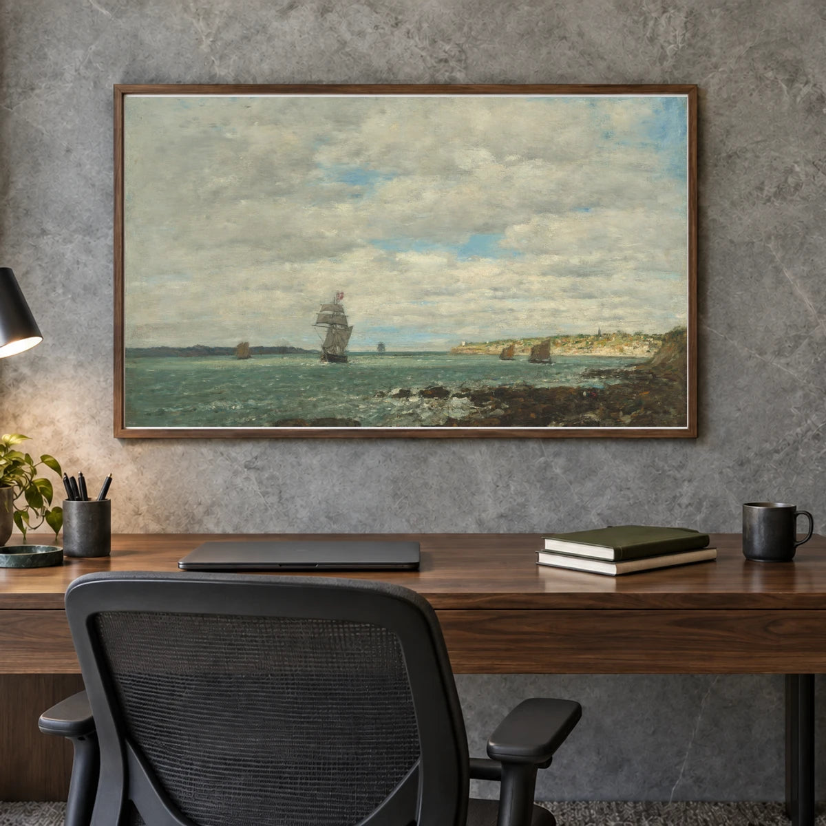 Coast Of Brittany 1983.1.11 — Famous Paintings shown in a styled interior