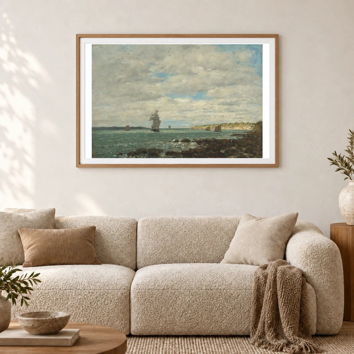 Coast Of Brittany 1983.1.11 — Famous Paintings shown in a styled interior