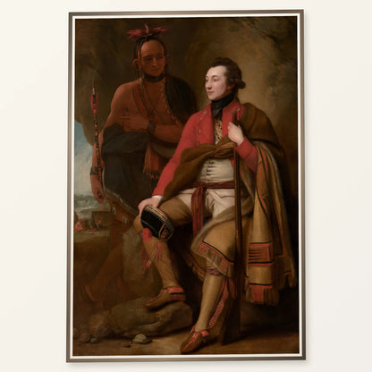 Colonel Guy Johnson And Karonghyontye (captain David Hill) 1940.1.10 — Famous Paintings famous paintings print by SaamCrafts
