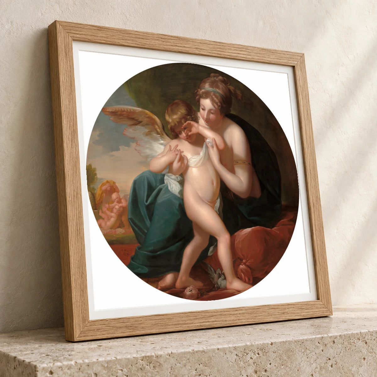 Cupid, Stung By A Bee, Is Cherished By His Mother 2014.136.93 — Famous Paintings famous paintings print by SaamCrafts