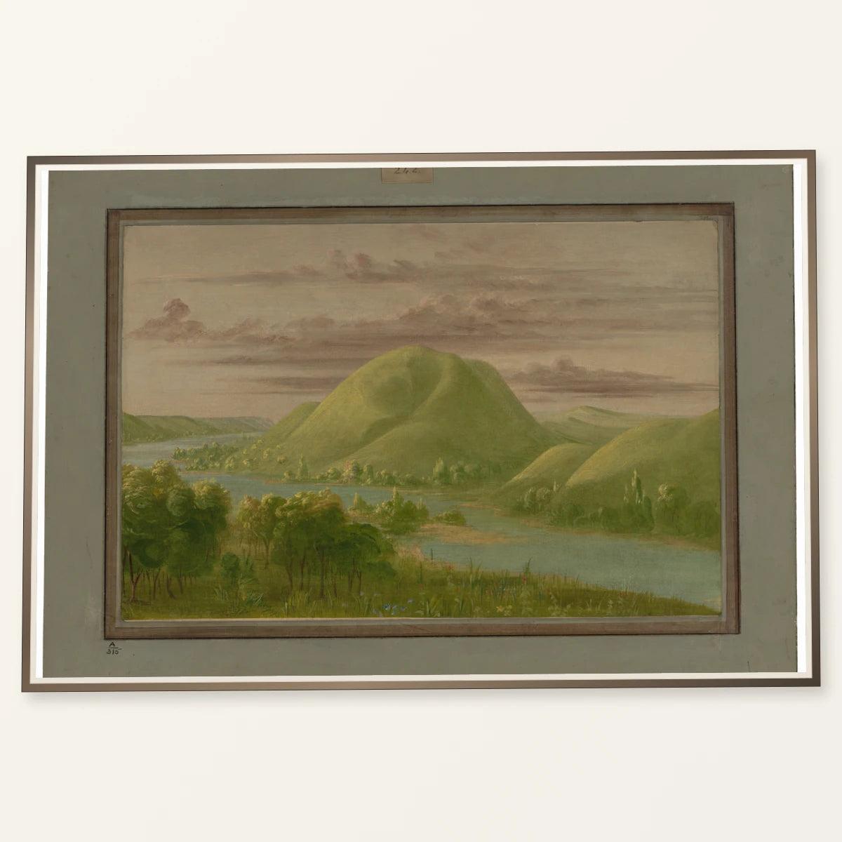 Curious Grassy Bluffs, St. Peter S River 1965.16.190 — Famous Paintings famous paintings print by SaamCrafts