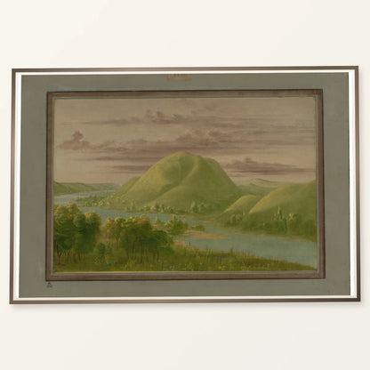 Curious Grassy Bluffs, St. Peter S River 1965.16.190 — Famous Paintings famous paintings print by SaamCrafts