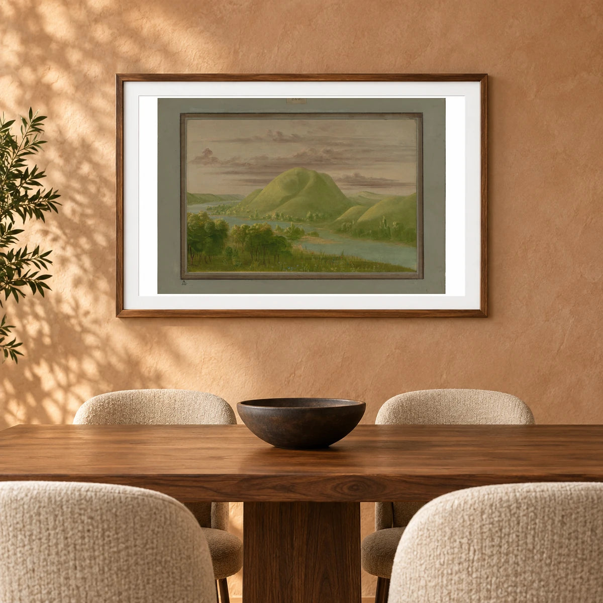 Curious Grassy Bluffs, St. Peter S River 1965.16.190 — Famous Paintings shown in a styled interior