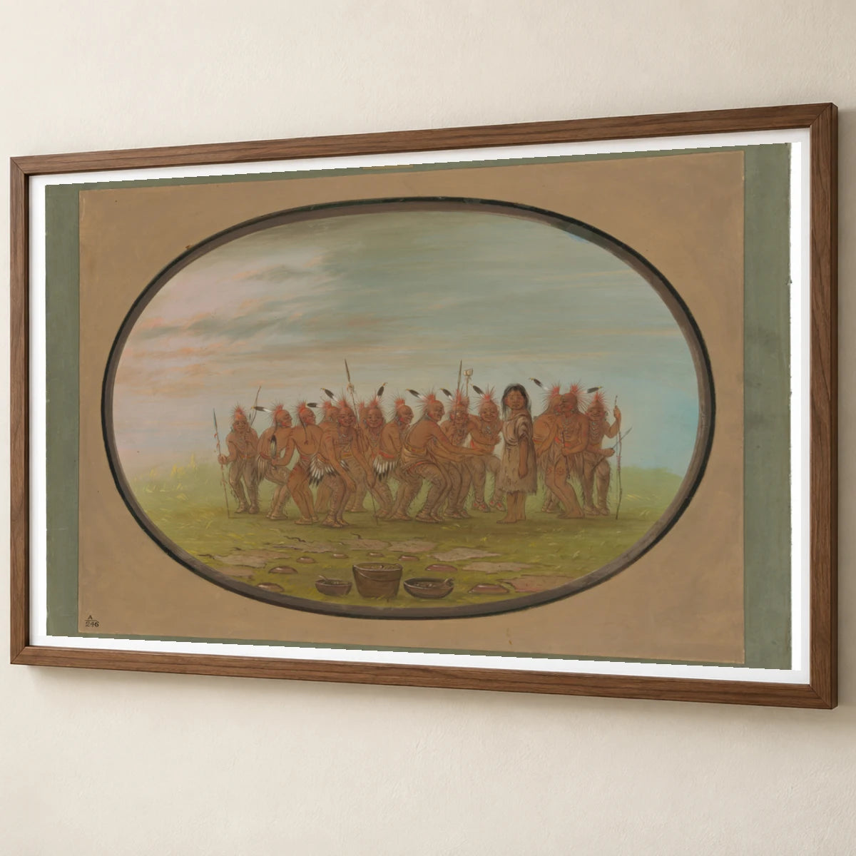 Dance To The Berdache Saukie 1965.16.133 — Famous Paintings famous paintings print by SaamCrafts
