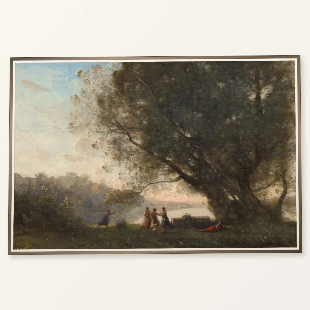 Dance Under The Trees At The Edge Of The Lake 2014.136.25 — Famous Paintings famous paintings print by SaamCrafts