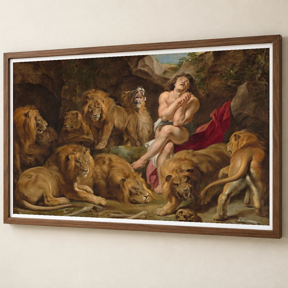 Daniel In The Lions Den 1965.13.1 — Famous Paintings famous paintings print by SaamCrafts