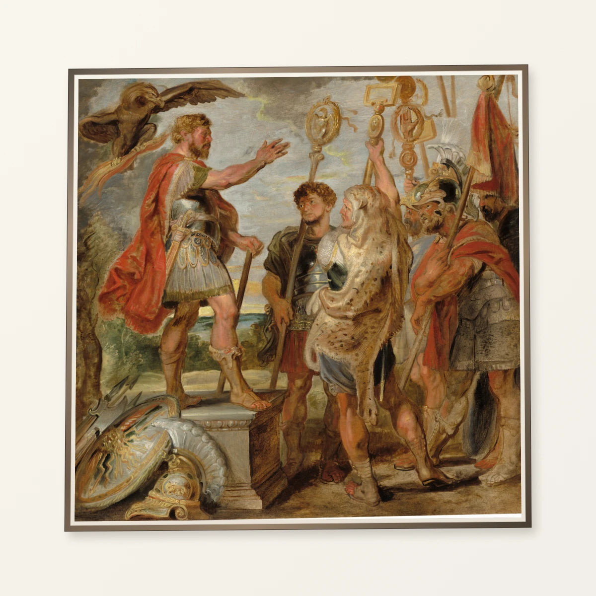 Decius Mus Addressing The Legions 1957.14.2 — Famous Paintings famous paintings print by SaamCrafts