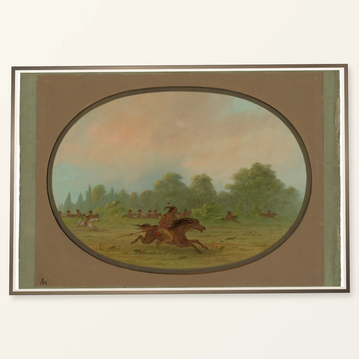 Defile Of A Camanchee War Party 1965.16.54 — Famous Paintings famous paintings print by SaamCrafts