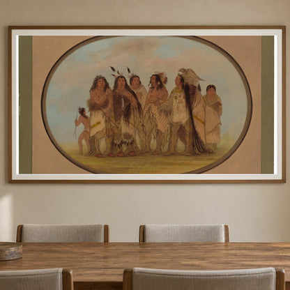 Distinguished Crow Indians 1965.16.20 — Famous Paintings shown in a styled interior