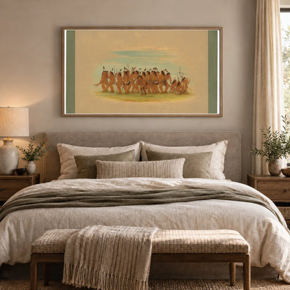 Dog Dance Sioux 1965.16.6 — Famous Paintings shown in a styled interior