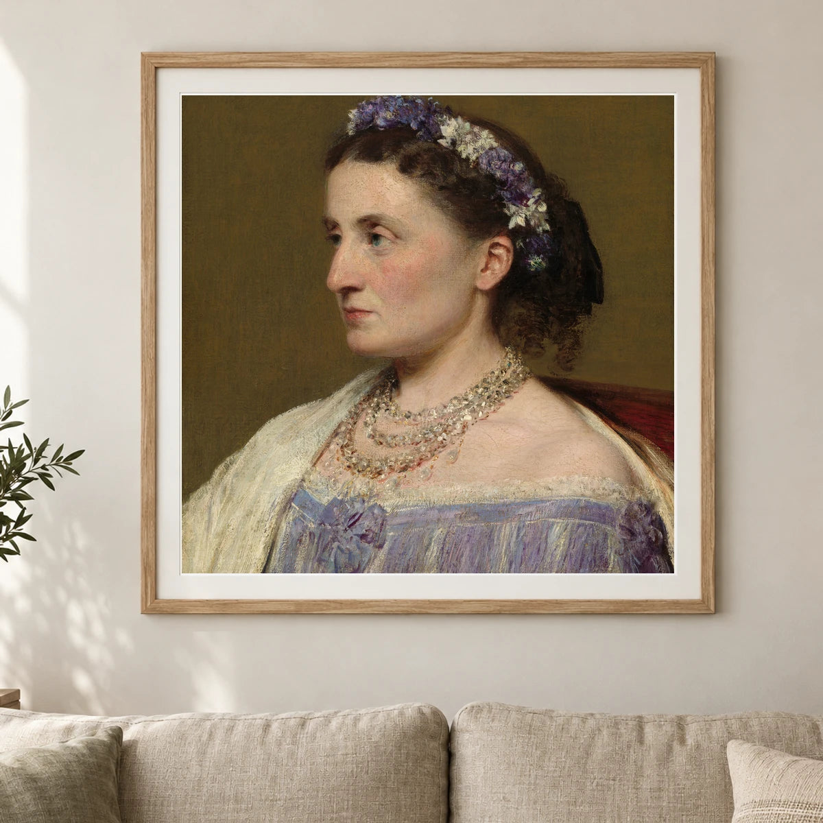 Duchess De Fitz James 1963.10.23 — Famous Paintings shown in a styled interior