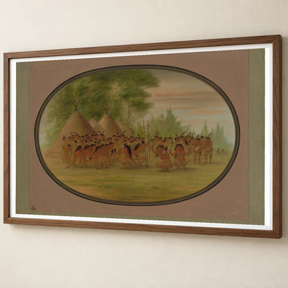 Eagle Dance Choctaw 1965.16.132 — Famous Paintings famous paintings print by SaamCrafts