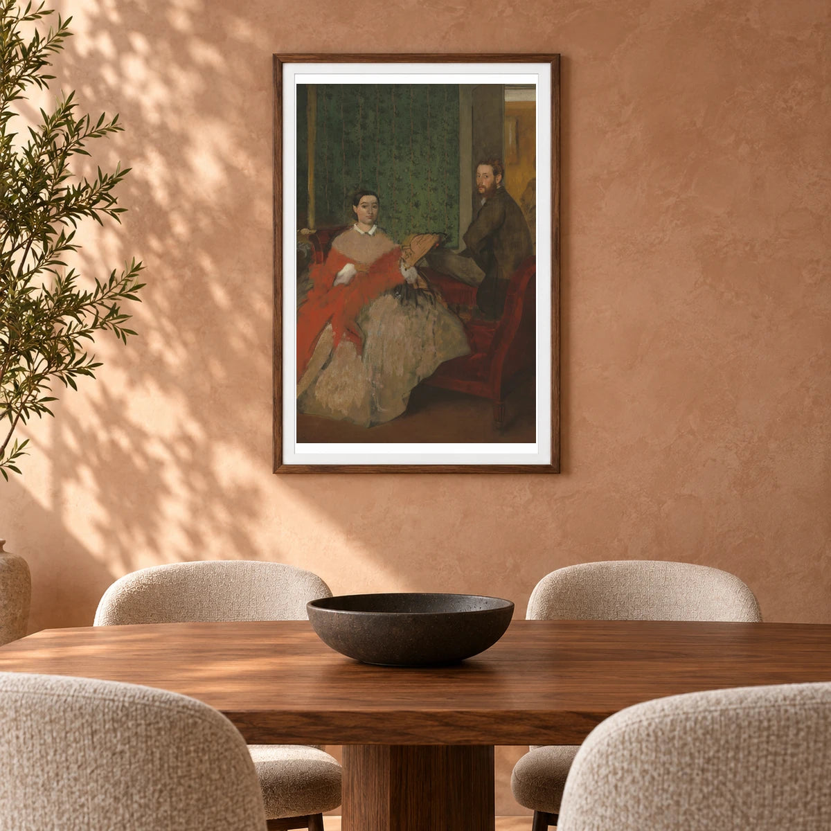 Edmondo And Therese Morbilli 1963.10.125 — Famous Paintings shown in a styled interior