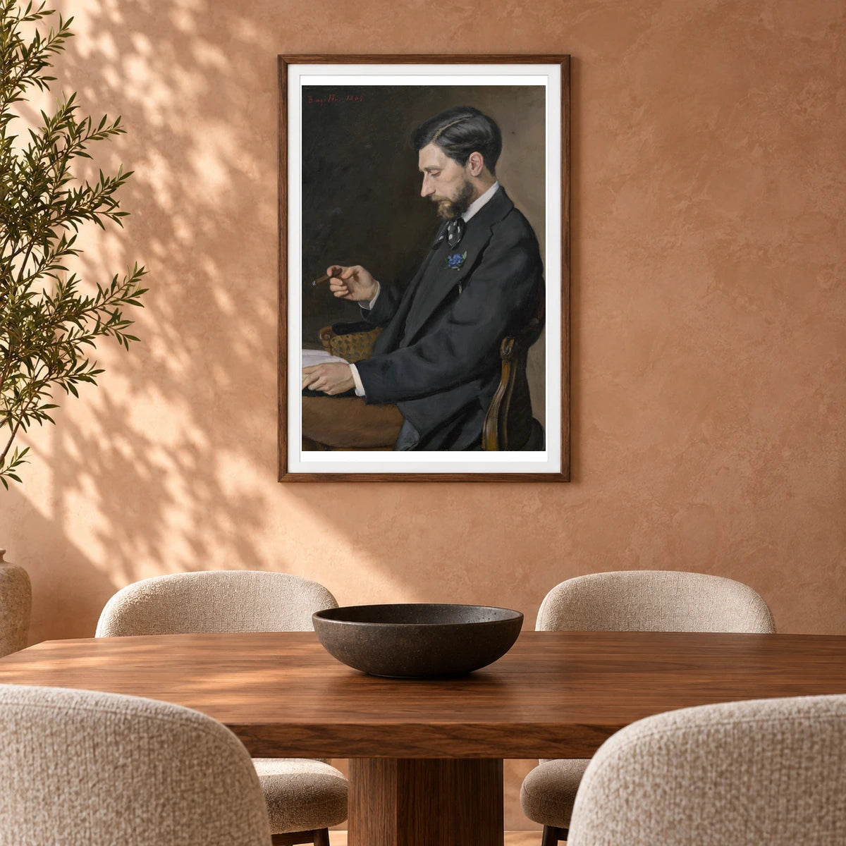 Edmond Maitre 1985.64.2 — Famous Paintings shown in a styled interior