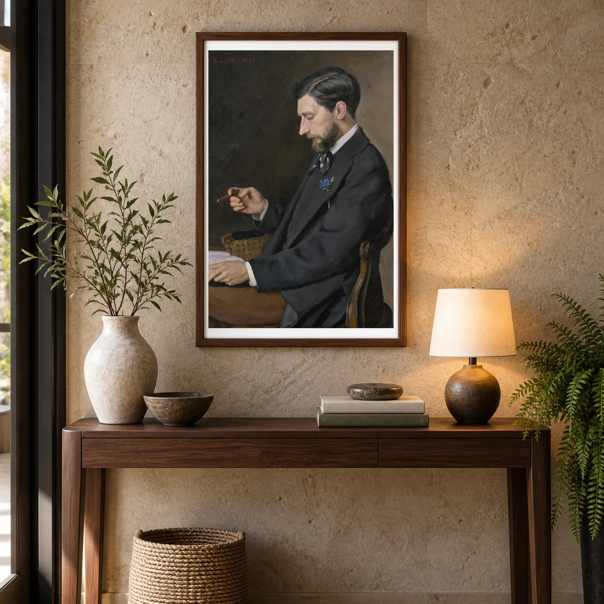 Edmond Maitre 1985.64.2 — Famous Paintings shown in a styled interior