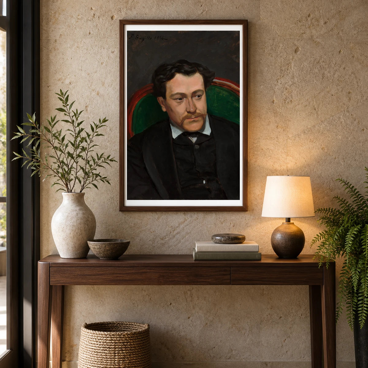 Edouard Blau 1963.10.81 — Famous Paintings shown in a styled interior