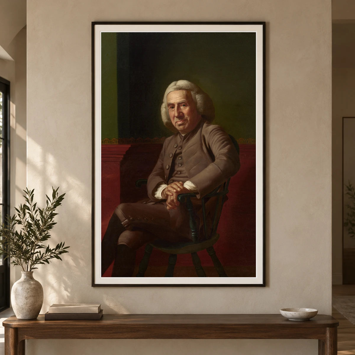 Eleazer Tyng 1965.6.1 — Famous Paintings shown in a styled interior