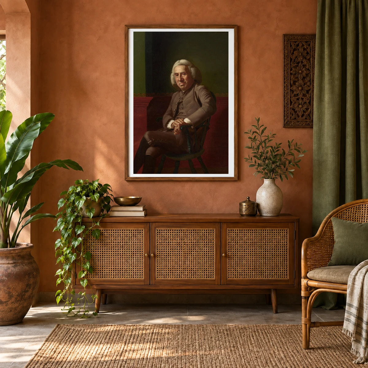 Eleazer Tyng 1965.6.1 — Famous Paintings shown in a styled interior