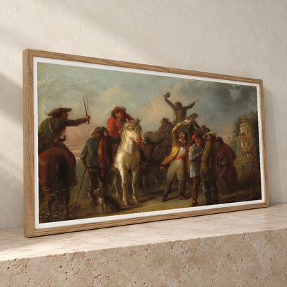 Election Scene, Catonsville, Baltimore County 2014.79.26 — Famous Paintings famous paintings print by SaamCrafts