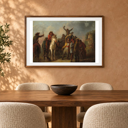 Election Scene, Catonsville, Baltimore County 2014.79.26 — Famous Paintings shown in a styled interior