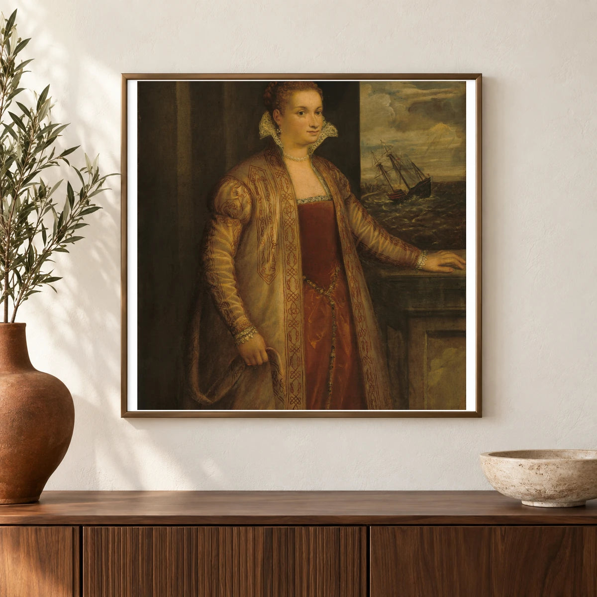 Emilia Di Spilimbergo 1942.9.82 — Famous Paintings shown in a styled interior