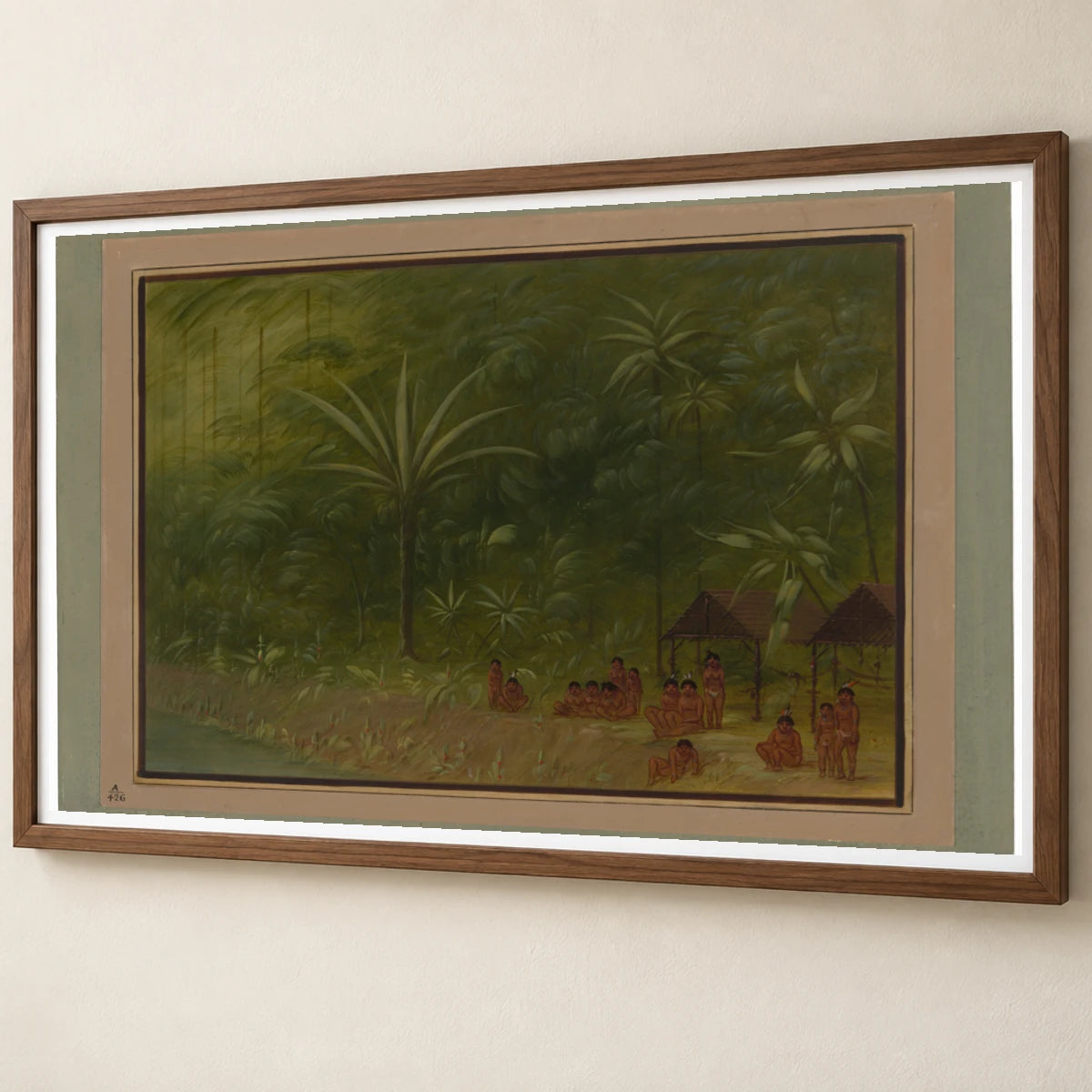 Encampment Of Cocomas Looking Ashore 1965.16.285 — Famous Paintings famous paintings print by SaamCrafts
